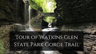 Tour of Watkins Glen State Park Gorge Trail [upl. by Kesley333]