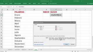 Función ELEGIR en Excel [upl. by Suzann]