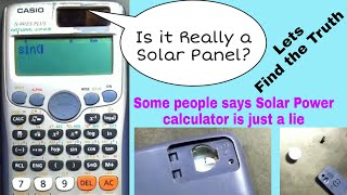 Solar Power calculator is it real solar panel or fake do we need to change battery in calculator [upl. by Gusta]