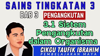 Sains Tingkatan 3 KSSM I Bab 3 Pengangkutan I 31 Sistem Pegangkutan dalam Organisma [upl. by Fogel]