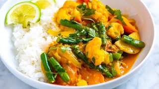 Easy Vegetable Curry Recipe [upl. by Narut316]