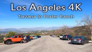 4K Los Angeles California Tarzana to Porter Ranch [upl. by Atinehs]