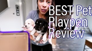 BEST Pet Playpen Product Review  Puppy Playpen 2018 [upl. by Samoht]