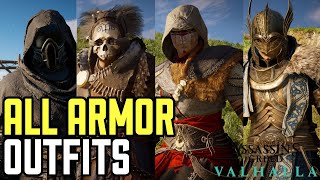 AC Valhalla All 25 Armor Sets [upl. by Lleynod]