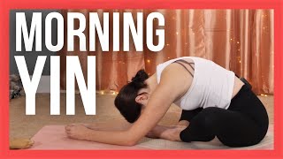 15 min Morning Yin Yoga Stretch  NO PROPS with Luna [upl. by Koenraad]