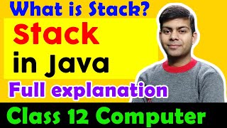 Stack Data Structure in Java  Class 12 Computer ISC 2024 [upl. by Rego]