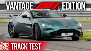 NEW Aston Martin Vantage F1 Edition review Steve Sutcliffe on track  Auto Express [upl. by Anilat262]