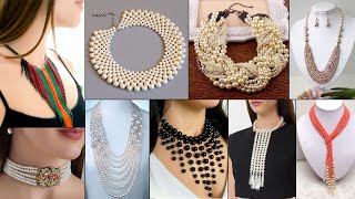 10 Handmade Necklace Ideas DIY beautiful Pearl Jewelry [upl. by Yrrah365]