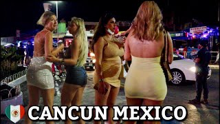 CANCUN MEXICO NIGHTLIFE FULL TOUR PART1 JUNE 2021 🇲🇽 [upl. by Nonac327]