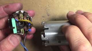 How to repair fix an electric motor  replace carbon brushes [upl. by Noiwtna]