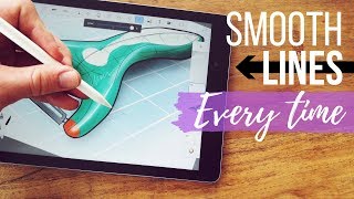 Draw Smooth Lines INSTANTLY  Sketchbook Pro [upl. by Aduh]