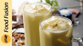 Doodh Badam Sharbat Almond amp milk drink Recipe By Food Fusion [upl. by Laural392]