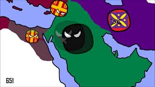 History Of Rashidun Caliphate Countryballs [upl. by Ahdar]