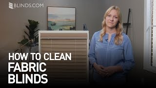 How To Clean Fabric Blinds  Blindscom [upl. by Nnyloj]