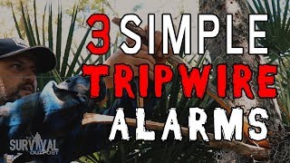 Three Quick amp Easy Tripwire Alarms For Your Campsite survivaltips campinghacks [upl. by Dita]