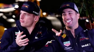 On The Sofa with Daniel Ricciardo and Max Verstappen [upl. by Lenoyl]