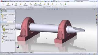 Solidworks simulation study of assembly [upl. by Azrim]