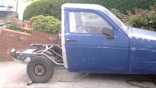 Reliant Rialto pickup truck conversion part 5 Back on 3 wheels [upl. by Aihsenad]