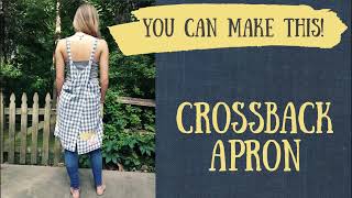 Crossback Apron  Upcycled Clothing DIY [upl. by Pandora]