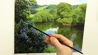 86 Brushes To Use For Landscape Painting  Oil Painting Tutorial [upl. by Sutsuj317]