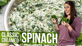 Classic Creamed Spinach [upl. by Neemsay]