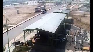 CCTV  Explosion on refinery in Mexico [upl. by Attennaej]