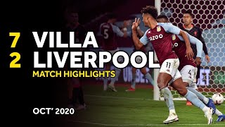 HIGHLIGHTS  Aston Villa 72 Liverpool  4th October 2020 [upl. by Orlov669]