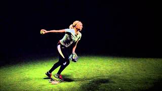 Power Drive Performance Fastpitch pitching mechanics in slow motion [upl. by Aenyl]