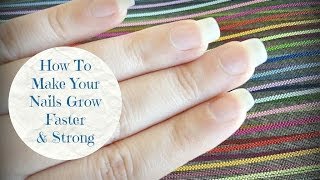 How To Make Your Nails Grow Faster amp Strong At Home  DIY [upl. by Fiester]