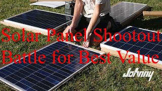 Solar Panel Comparison Battle for best overall value 100w rated panels off Amazon [upl. by Ailelc]