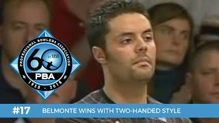 PBA 60th Anniversary Most Memorable Moments 17  Belmonte Wins with TwoHanded Style [upl. by Bander]