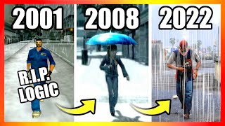 Evolution of RAIN LOGIC in GTA Games 20012022 [upl. by Auberbach]