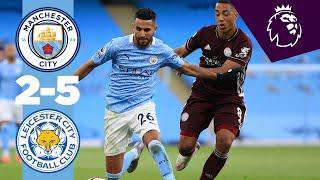 HIGHLIGHTS  MAN CITY 25 LEICESTER CITY PREMIER LEAGUE [upl. by Annocahs931]