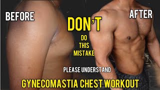 HOW TO LOSE CHEST FAT FOR MEN with 3 EFFECTIVE WORKOUTS  GYNECOMASTIA TRANSFORMATION [upl. by Eedrahs236]