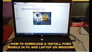 How to Download amp Install PUBG Mobile On PCLaptop In Windows 7810 Easy And Fast Method [upl. by Relly210]