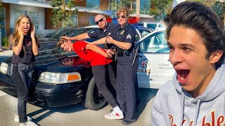 ARRESTING MY SISTERS quotBOYFRIENDquot PRANK Freakout [upl. by Yalcrab]