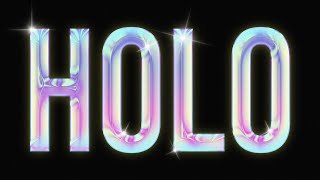 HOLOGRAPHIC TEXT EFFECT  PHOTOSHOP EFFECT  PHOTOSHOP TUTORIAL [upl. by Tedie950]