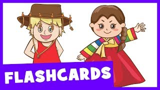 Learn Nationalities of the World  Talking Flashcards [upl. by Publius]