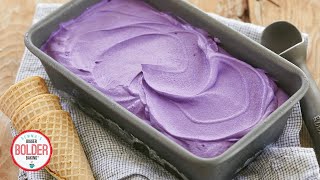 3Ingredient Homemade Ube Ice Cream Recipe  No Machine Needed [upl. by Henrion]