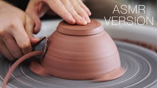 Throwing and Turning a Pottery Bowl with Crosssections — ASMR Version [upl. by Creamer]