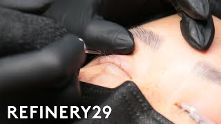 Why You Need To Get Your Eyeliner Tattooed Professionally  Macro Beauty  Refinery29 [upl. by Esilrahc]