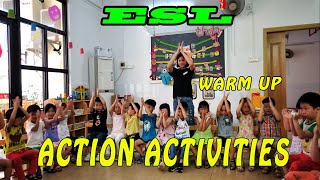 Warm up action activities kindergarten [upl. by Arretal]