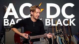 Back In Black Guitar lesson  ACDC Guitar tutorial [upl. by Ayojal]