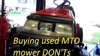 Buying used MTD mower DONTS [upl. by Karwan]