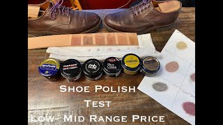 Shoe Polish Test Creams ranging low mid range pricing [upl. by Ailalue]