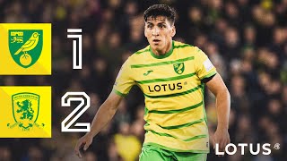 HIGHLIGHTS  Norwich City 12 Middlesbrough [upl. by Hpsoj]