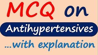 AntiHypertensive Drugs  2  CVS Pharmacology  EOMS [upl. by Ylus]