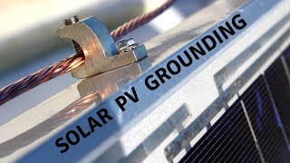 Grounding Solar PV System DIY on Pallets [upl. by Nitsyrc]