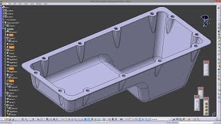 CATIA V5  PART DESIGN  DRAFT ANGLE [upl. by Mitch]