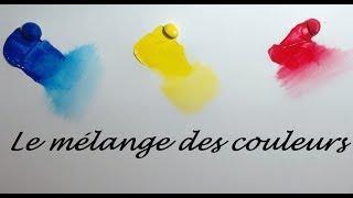 Tutoriel Peinture Débutants  Le mélange des couleurs acryliques [upl. by Luamaj]